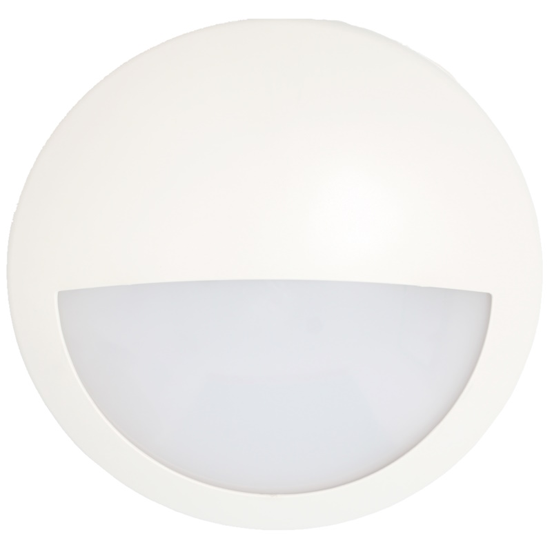 (image for) Emco 15W IP65 Round Surface Mounted Eyelid LED Bulkhead Light In A 4000K Cool White LED Colour